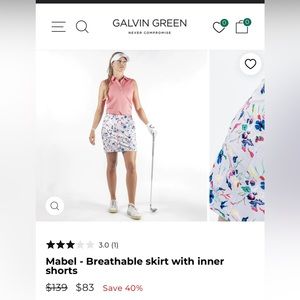 Galvin Green Mabel - Breathable skirt with inner shorts